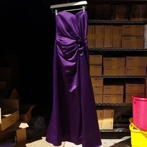 Plum prom dress bridesmaids dress formal dress